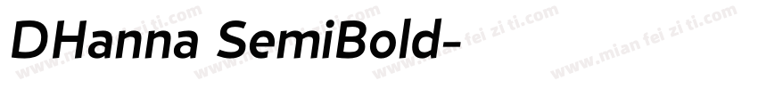 DHanna SemiBold字体转换